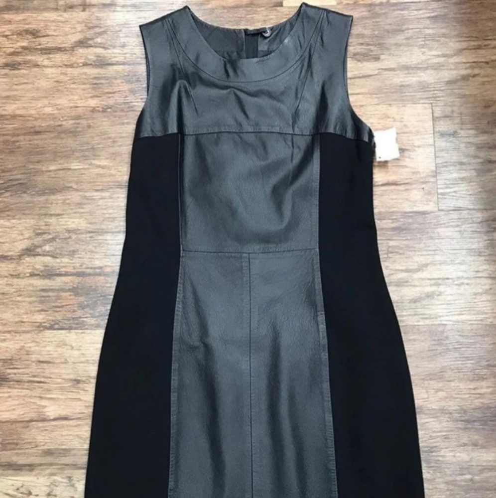 Neimen Marcux black leather dress